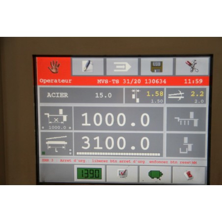 Cisaille guillotine LVD MVS 31/20 occasion