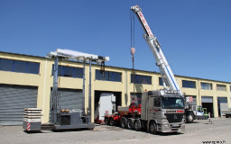 Mise en place avec un Boomtruck