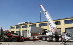 Mise en place avec un Boomtruck