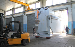 Mise en place avec un Boomtruck